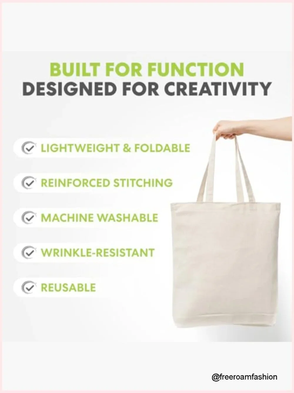 Heavy Duty Cotton Canvas Tote Bags Set of 15 Machine Washable Reusable